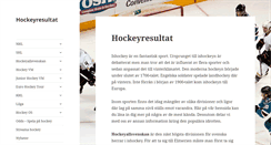 Desktop Screenshot of hockeyresultat.se