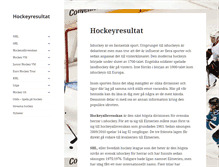Tablet Screenshot of hockeyresultat.se